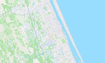 Daytona Beach Florida Map, Detailed Map of Daytona Beach Florida