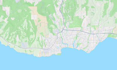 Santa Cruz California Map, Detailed Map of Santa Cruz California