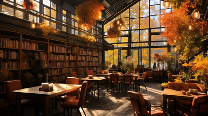 Vent soufflant, pages tournées, café fumant : la bibliothèque, refuge paisible où le temps suspend son vol. 