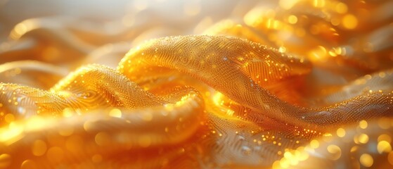  a close up of a gold colored object with a blurry image of a snake's head in the middle of the image, and a blurry background.