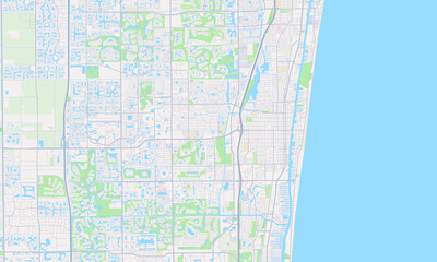 Delray Beach Florida Map, Detailed Map of Delray Beach Florida