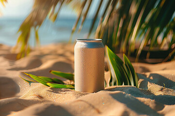 can mockup, beverage mock up with fruits background, soda can mockup, Plain white colour 355ml can, floating beverage can mockup with colorful background with ice cubes	
