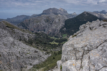 Fototapeta na wymiar Tramuntana mountain range, Mallorca, Balearic Islands, Spain