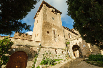 Obraz premium Palace of King Sancho, 1309, Valldemossa, Mallorca, Balearic Islands, Spain