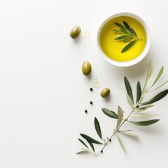 Fototapeta na wymiar olive branch with olives
