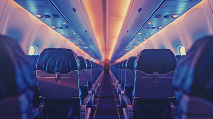 airplane interior, train, interior, seat, inside, transport, travel, transportation, airplane,...