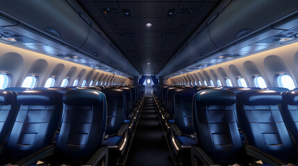 Fototapeta premium interior of an airplane
