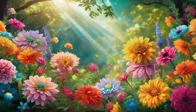 Lindas flores com espa&ccedil;o para mensagens motivacionais, texto, cumprimentos e outros