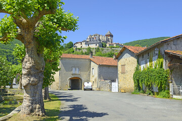 France, Piedmont of the Pyrenees, Haute Garonne, Saint Bertrand de Comminges, cathedral Saint Marie (11th-16th century) Saint James way (UNESCO World Heritage) (Most Beautiful Village in France)