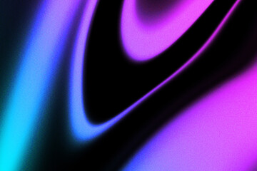 Pink grainy liquid background.
Abstract glowing gradient on black backdrop. 
Design for banners, posters and headers.