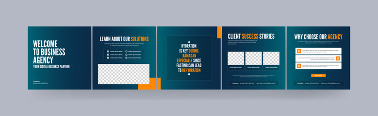 Instagram carousel social media post, step-by-step guide to your business carousel design, Business tips and tricks social media carousel, set of Instagram carousel for digital business agency. © Effectmaster