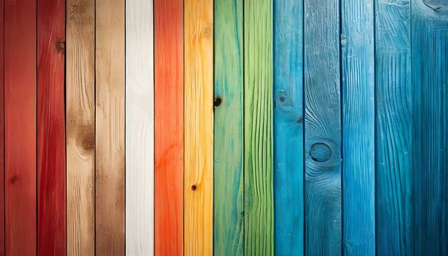 Image vectorielle arri&egrave;re-plan bois color&eacute; 