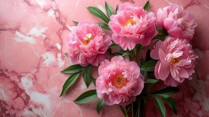 Naklejka na ściany i meble Romantic background. Beautiful flowers on a delicate background. Wedding invitation. Valentine's Day. Birthday. International Women's Day, Mother's Day concept.
