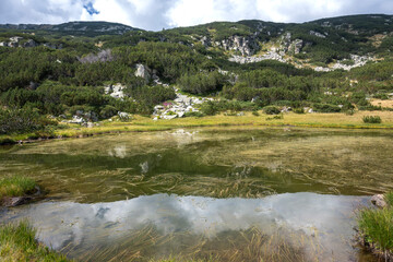 Fototapeta na wymiar Summer Landscape of The Fish Lakes), Rila mountain, Bulgaria