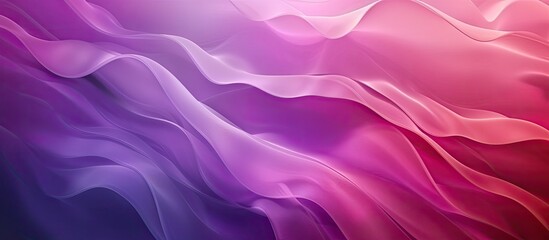 Obraz premium A close-up view of a modern cell phone with a blurred background in mesmerizing purple and pink gradient colors. The phones screen is visible, with vibrant colors reflecting off its surface.