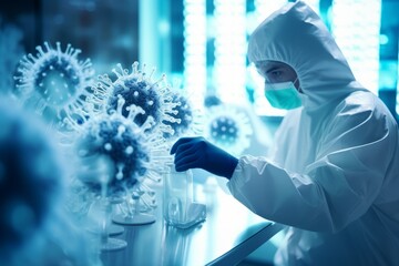 scientists develop virus cell in laboratory