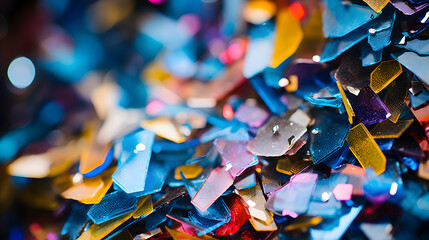  a single colorful confetti flake 3d image ,
 colorful confetti flake with its intricate texture and shape
