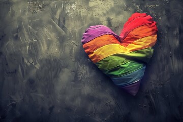 LGBTQ Pride lgbtq+ allyship. Rainbow love strength colorful learner diversity Flag. Gradient motley colored lgbtq+ representation LGBT rightsparade love self improvement pride community - obrazy, fototapety, plakaty