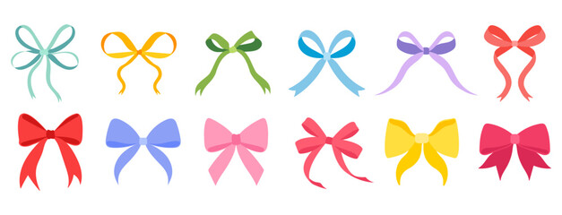 Set of ribbon bow