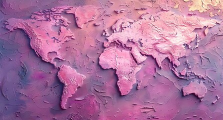 3D world map illustration