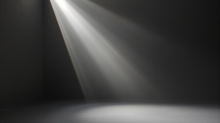 Minimalistic Matte Black Abstract Background with Soft White Light