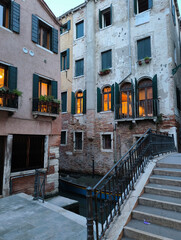 Venice, houses on the Venetian canals