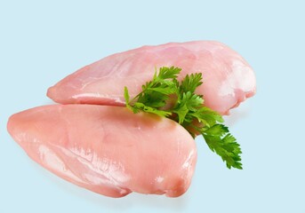 Raw chicken fresh meat on desk