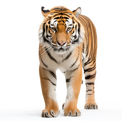 Fototapeta premium photo tiger on a white background сreated with Generative Ai
