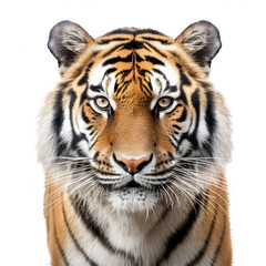 Obraz premium photo tiger on a white background сreated with Generative Ai