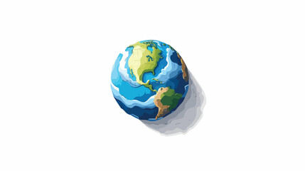 Planet concept represented by earth icon. isolated 