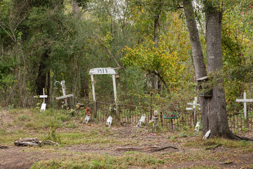 Frenier Cemetery, 1915 Site Marking Mass Grave, Legend, Story, Maurepas Swamp, Louisiana  - 746109380