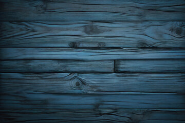 Fototapeta premium blue and black and dark and dirty wood wall wooden plank board texture background with grains