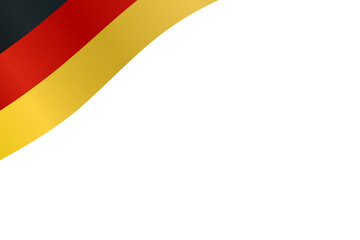 Germany flag wave background border frame clipart for decoration. Shiny flag of Germany illustration 300dpi. 