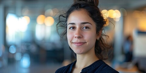 Obraz premium Female software developer in the office