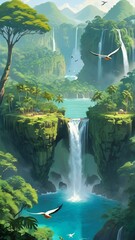 waterfall in the forest