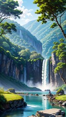 waterfall in the forest