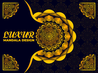 Creative luxury mandala design.