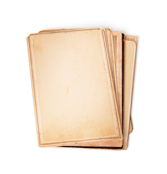 A Stack of Old Antique Photocards