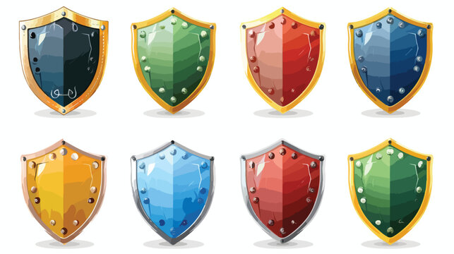 Shield icon image isolated on white background vector