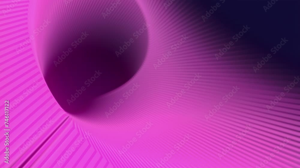 Poster Abstract digital seamless loop animation of rectangular geometric shapes with purple-pink gradient. Visually interesting and dynamic composition. 3d rendering. 4K, Ultra HD resolution