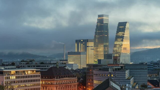 Basel, Switzerland Modern Cityscape