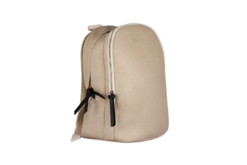 canvas backpack isolated on white background