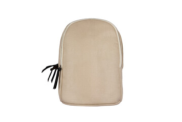 canvas backpack isolated on white background	

