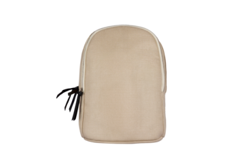 canvas backpack isolated on white background	
