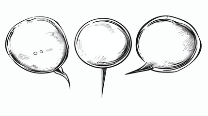 Speech bubble speech balloon chat bubble line art ve