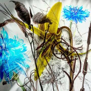 digital floer collage 