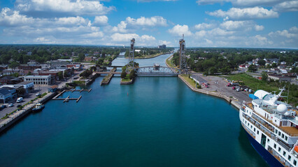 panorama dock view Port Colborne niagara region Ontario
