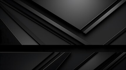 wallpaper; minimalistic background design; diagonals and futuristic triangular shapes of black color - obrazy, fototapety, plakaty