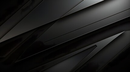 wallpaper; minimalistic background design; diagonals and futuristic triangular shapes of black color - obrazy, fototapety, plakaty
