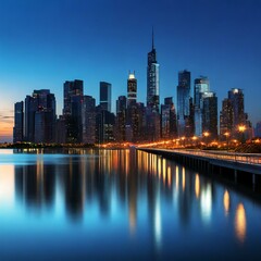 Obraz premium CityScape At sunset 